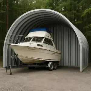 16 x 20 Arched Straight Quonset Hut