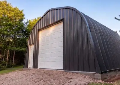 20×20 Peaked Dome Quonset in Red Deer, Alberta