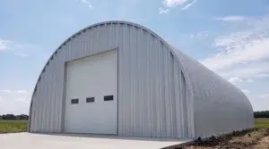 40x50 steel Quonset hut with arched roof in Charlottetown PEI