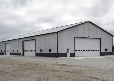 Large steel manufacturing facility exterior in Milton