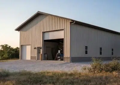 50×36 Prefabricated Steel Garage Kit in Kamloops, British Columbia