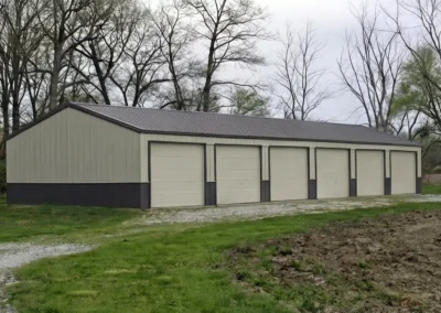 Custom size steel self-storage complex exterior in Peterborough
